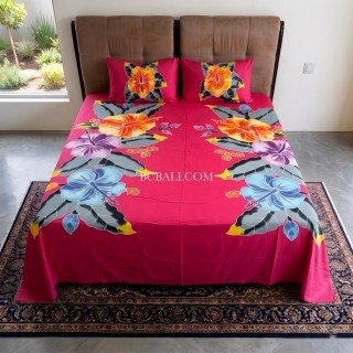 New Design Rayon Bedsheet Hand Painted 